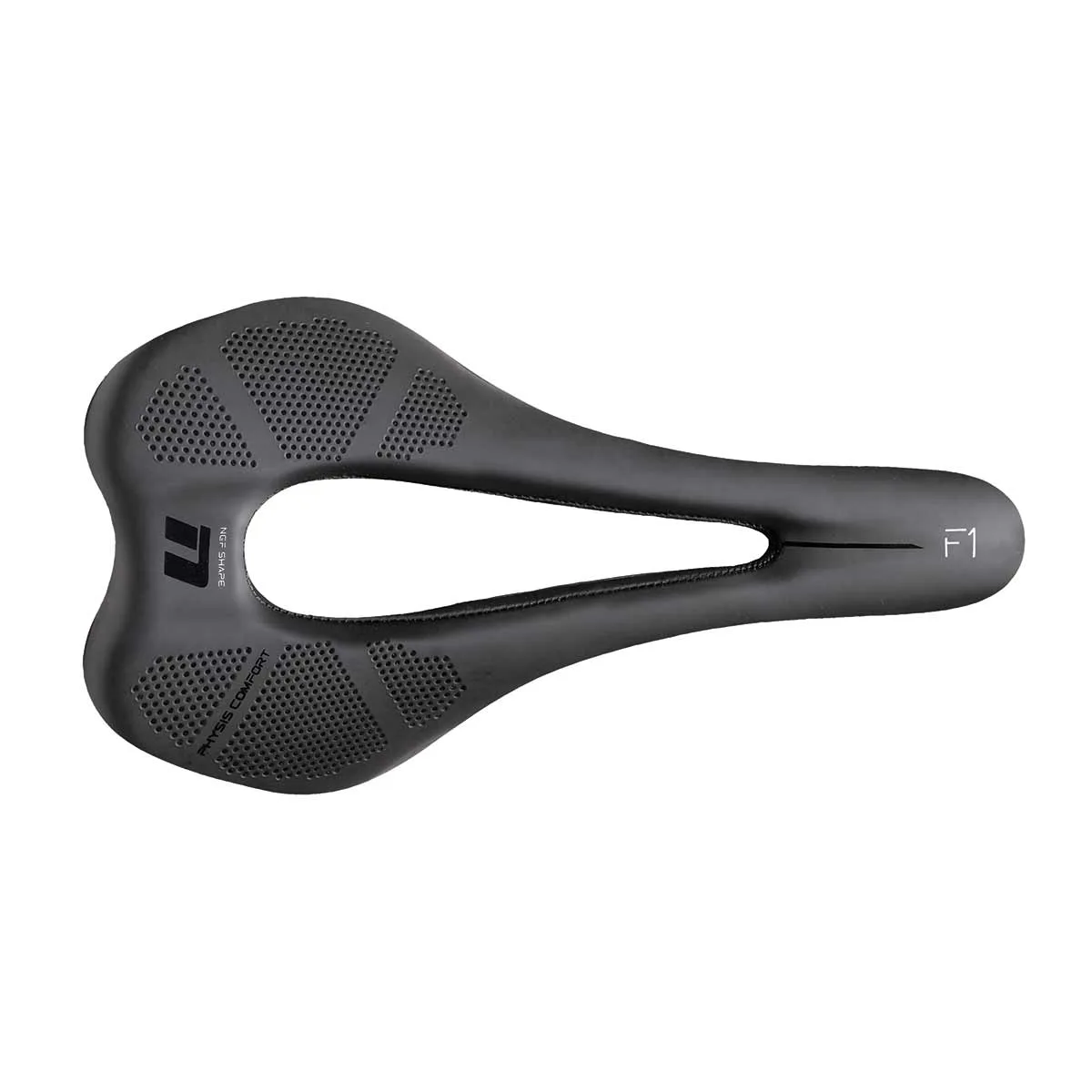 Sportovní cyklistické sedlo s anatomickým výřezem BRN Shape NGF F1