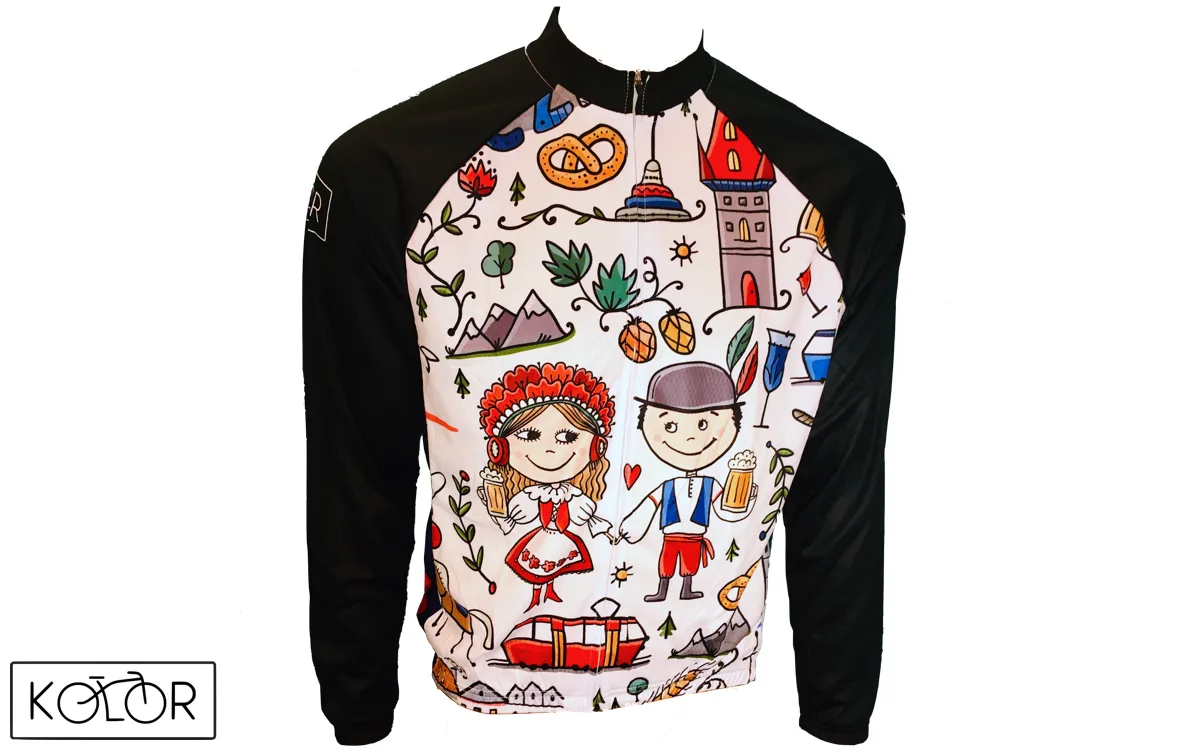 Unisex dres s dlouhým rukávem KOLOR Czech - bílý