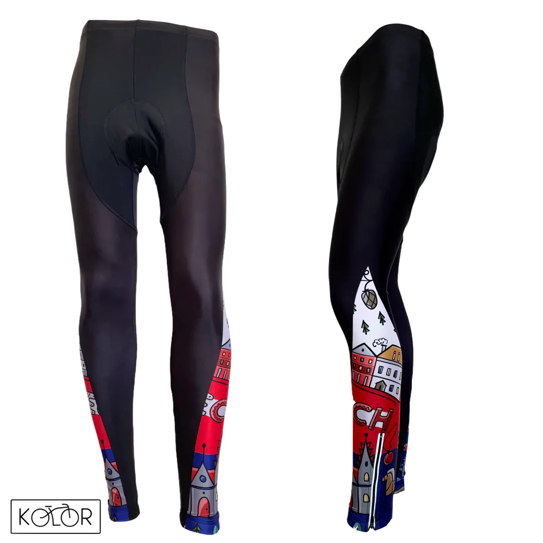 Unisex cyklistické kalhoty KOLOR Trikolor