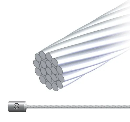 BWC1011 - 1,2x2300mm, galvanizované lanko řadící