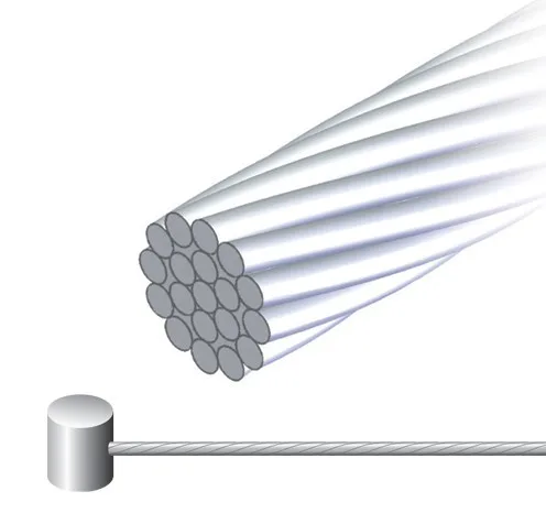 92RG2795 - 1,6x2795 mm, ocelové lanko brzdové galvanizované uni