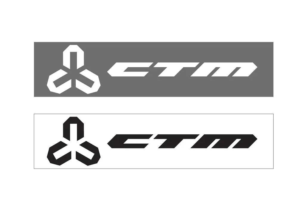 Nálepka CTM - 1400 x 240mm, biela L