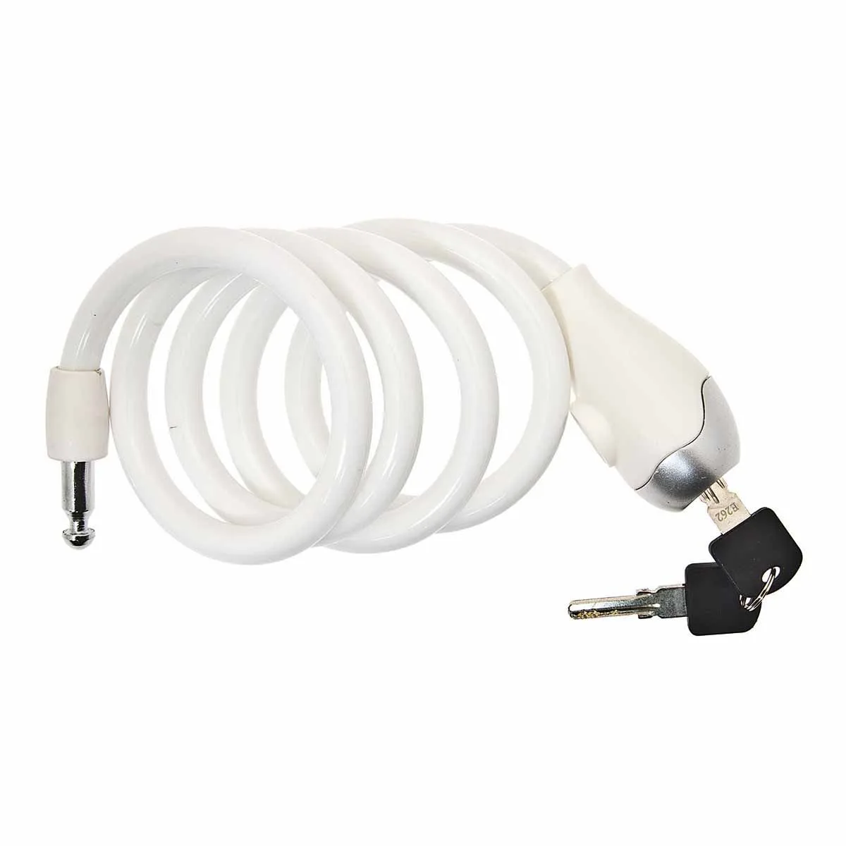 Lankový zámek BRN Silicone Spirale White
