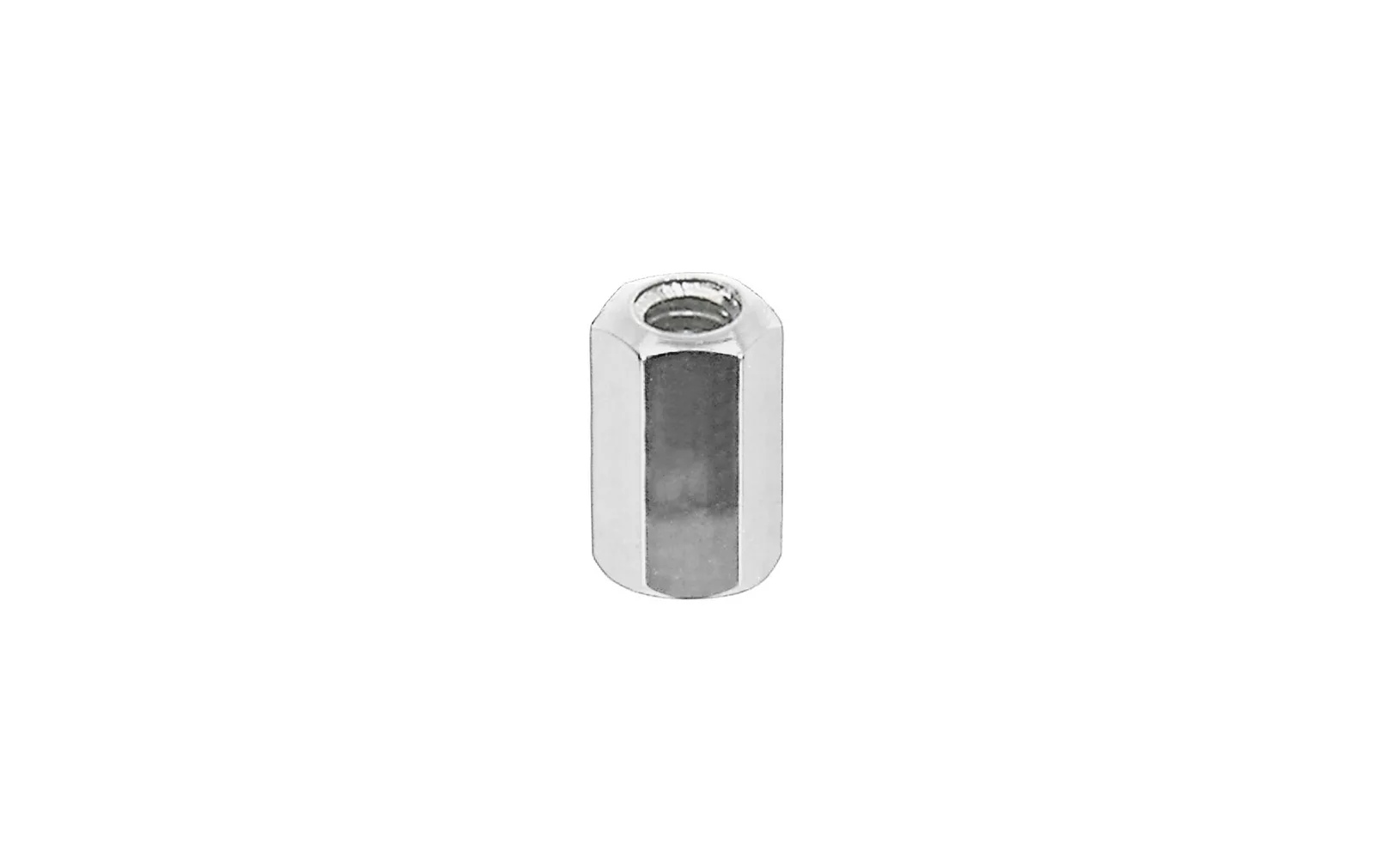Nipel mosaz 8mm 4,7hex, silver