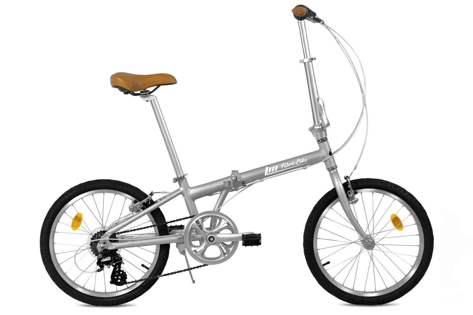 Skládací kolo FabricBike  7-rychlostní - stříbrné