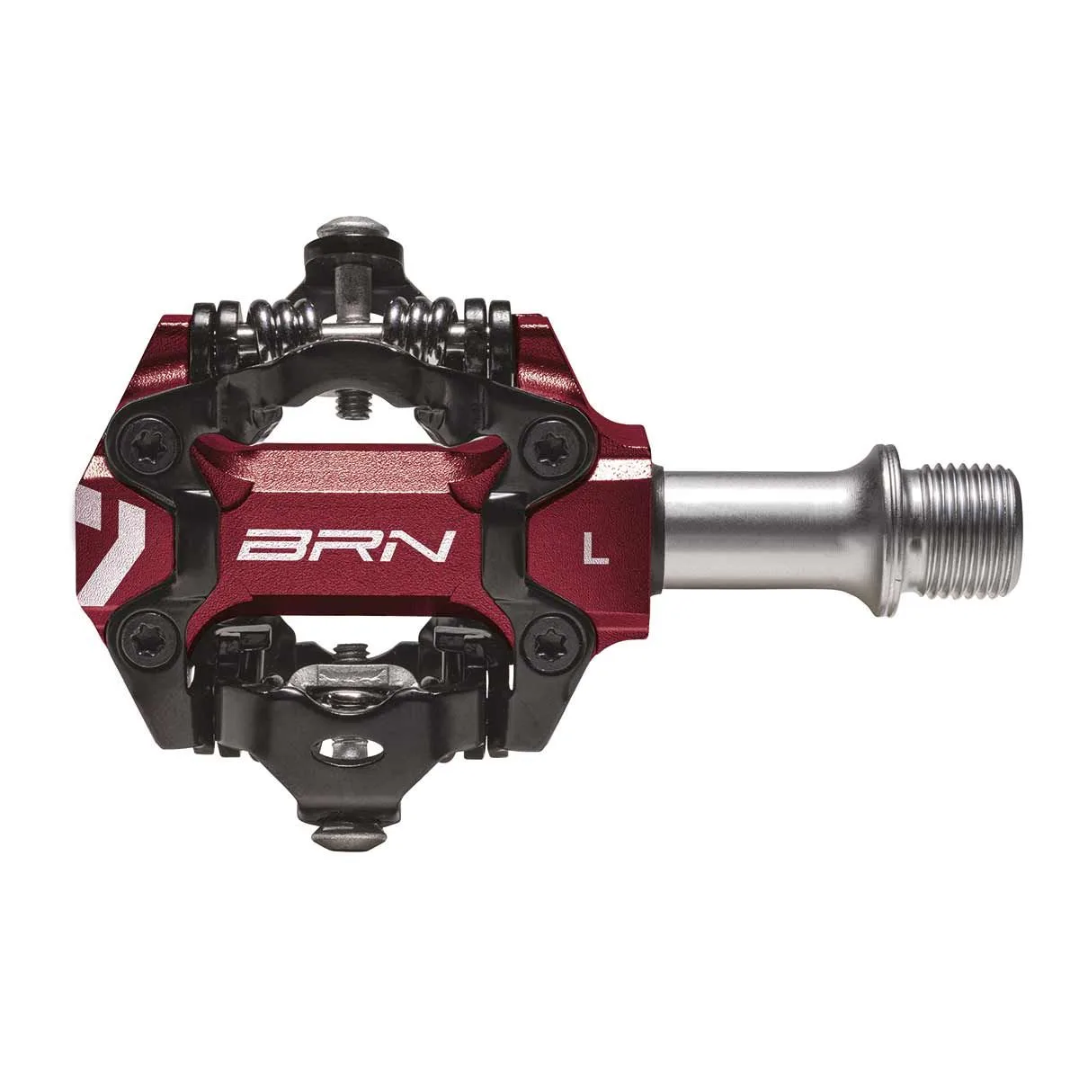 MTB nášlapné pedály BRN Jet Red