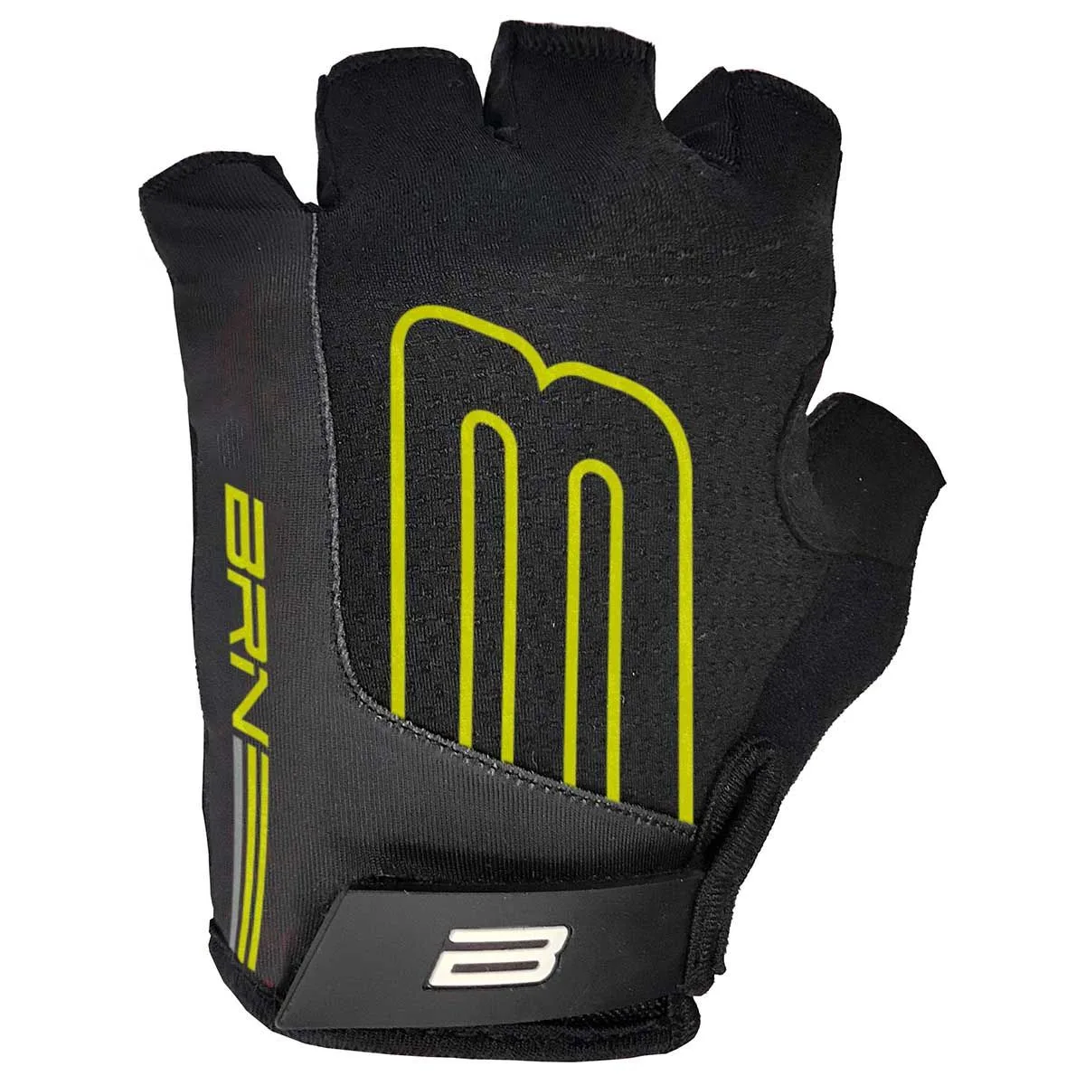 Krátké cyklistické rukavice BRN Gel PRO Bend - Fluo