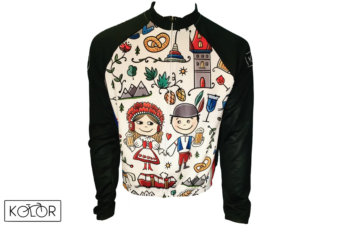 Unisex zimní dres s dlouhým rukávem KOLOR Czech - bílý