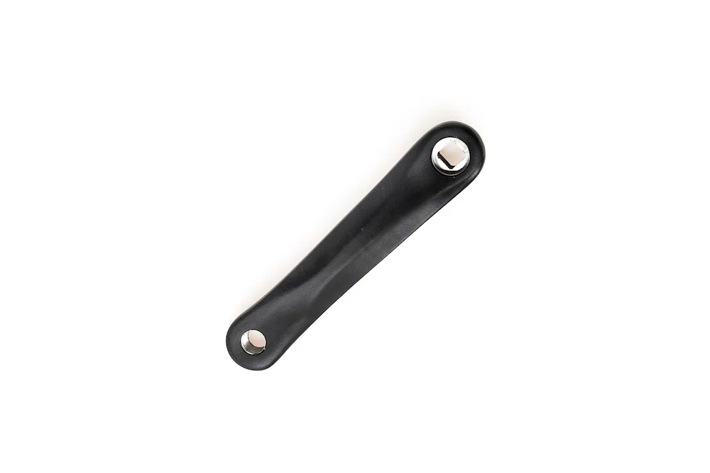 Kľuka ľavá PROWHEEL duralová, čierna 152mm