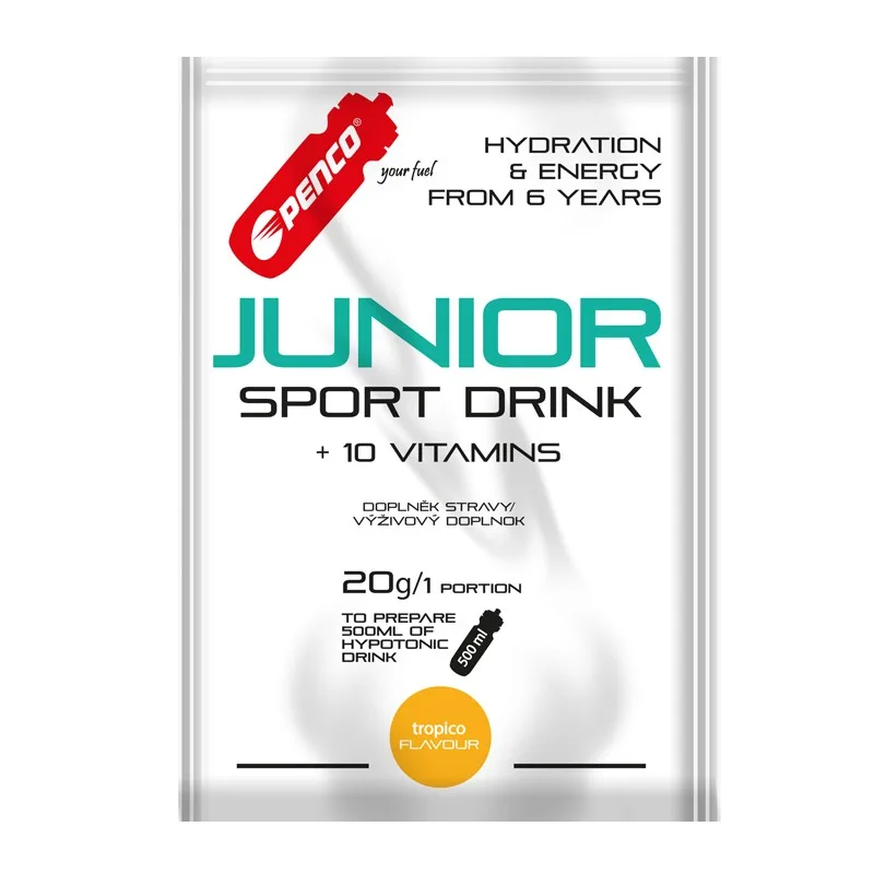 PENCO Iontový nápoj pro děti JUNIOR SPORT DRINK 20g sáček Tropico