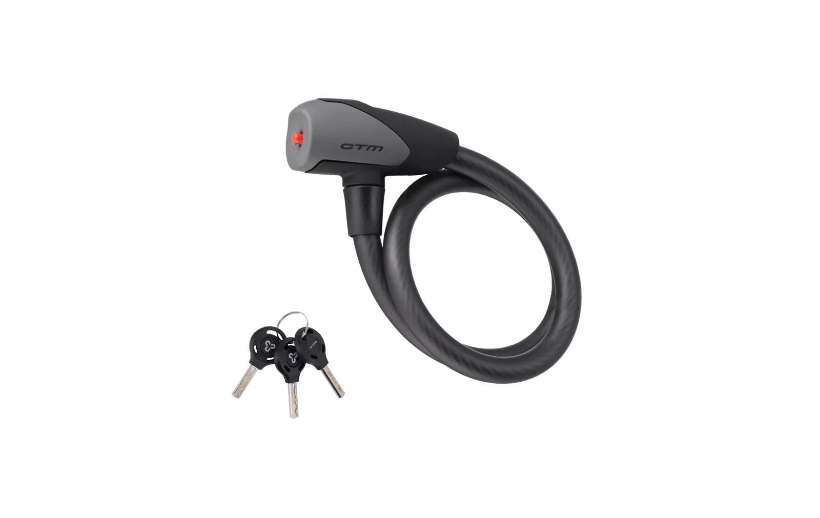 Zámek spirálový CTM CABLE, 12x650mm
