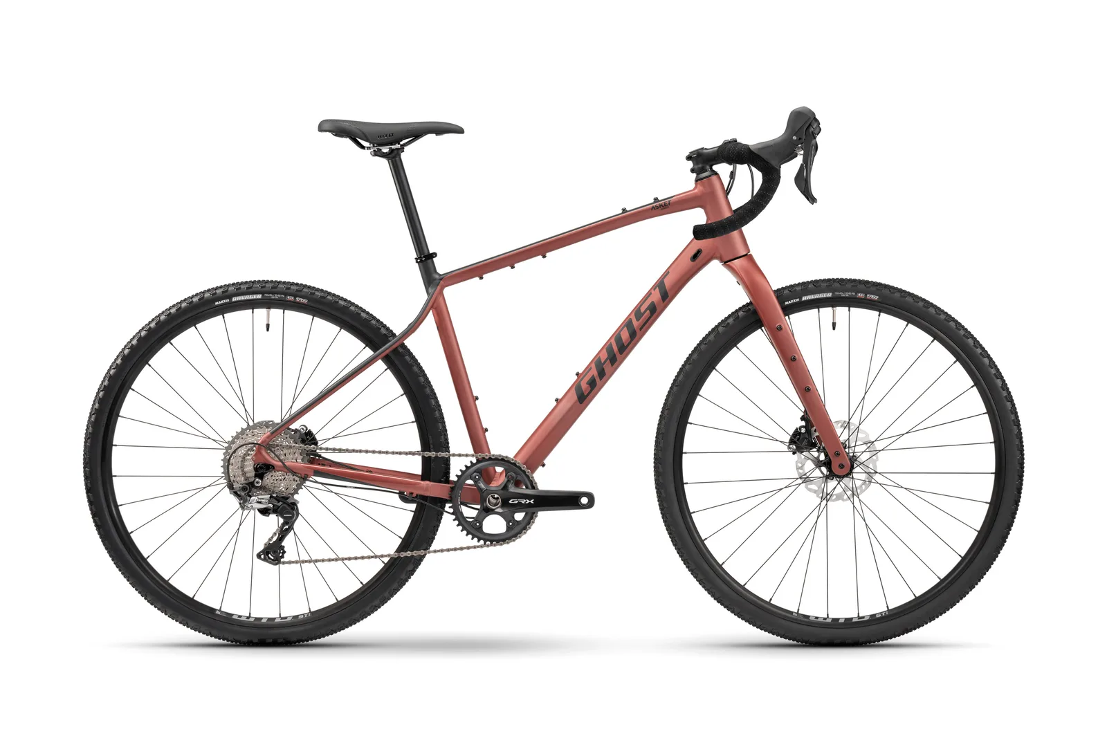 GHOST Asket AL Advanced Metallic Rusted Dark Red/Black Matt - L
