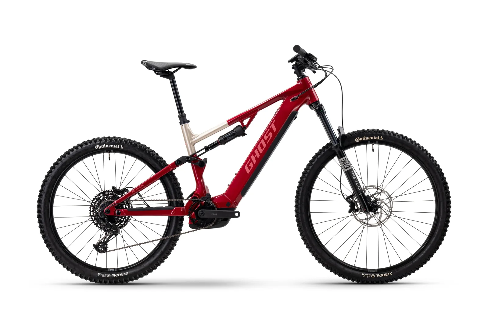 GHOST E-ASX Essential Rebel Red/Coffee Pebble - XL