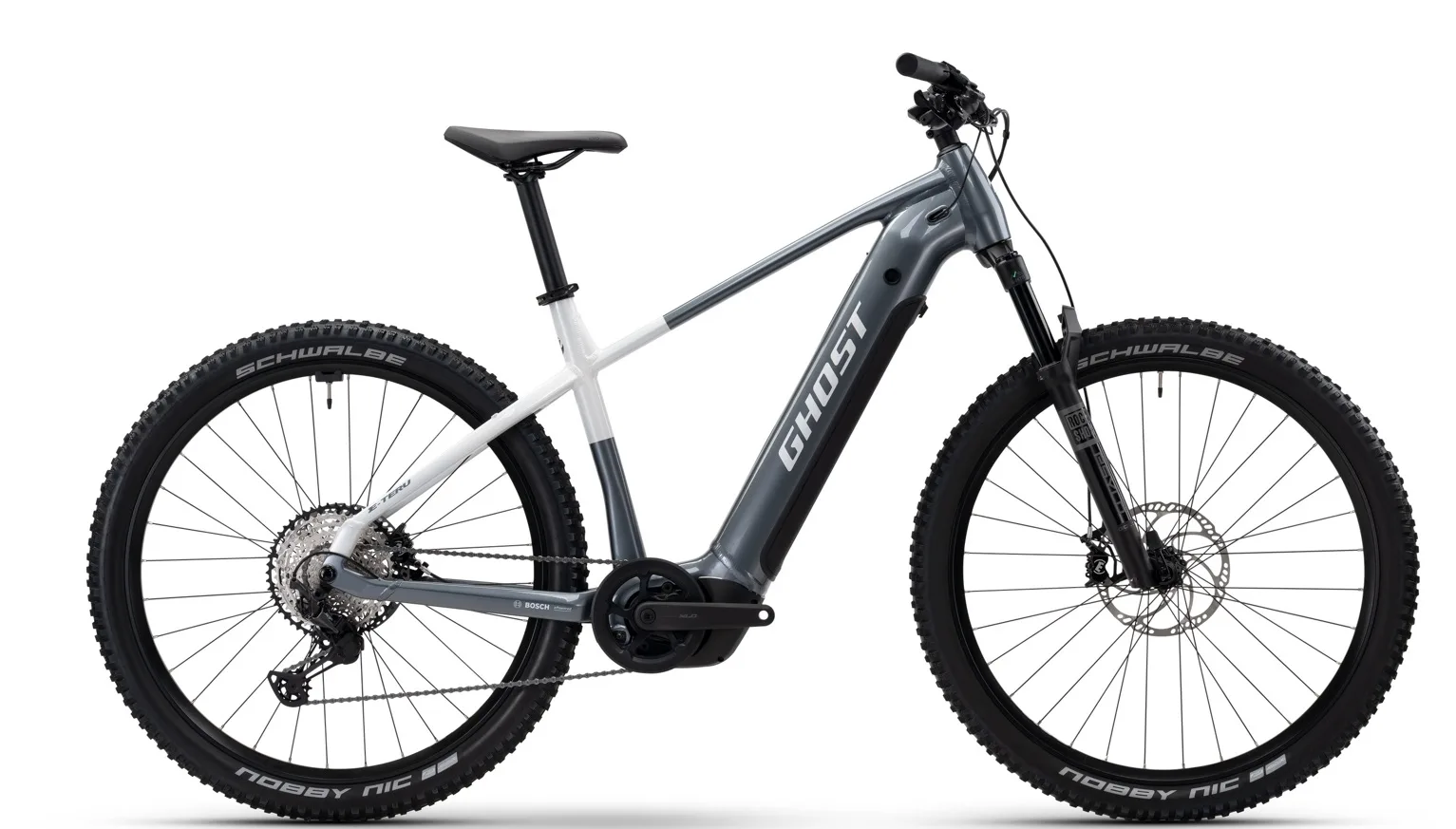 GHOST E-Teru Pro 27.5 Storm Grey/Chilly White - S