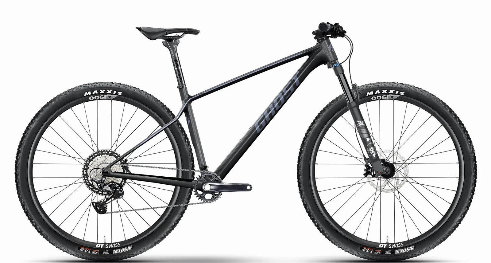 GHOST Lector Pro Raw Carbon/Metallic Blue Grey